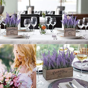 8 Pcs Lavender Artificial Flowers 12 Inch UV Resistant Faux Shrubs Greenery Decor
