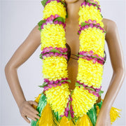 3 Sizes Bulk Tropical Floral Leis Garland Accessories for Men Women Children Hawaiian Luau Party