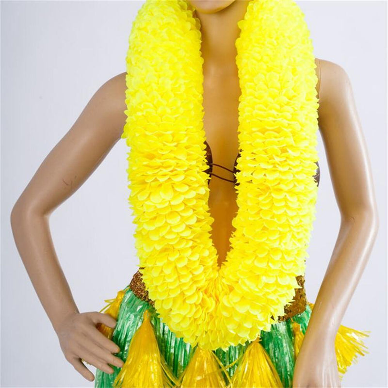 3 Sizes Bulk Tropical Floral Leis Garland Accessories for Men Women Children Hawaiian Luau Party