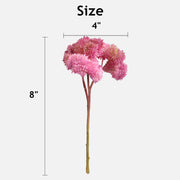 13 Colors 8 Inch Artificial Succulent Stems Bulk Pack Lifelike Silk Plants