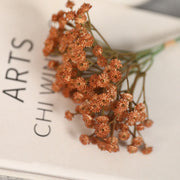 3 Pcs 9 Inch Artificial Baby's Breath Gypsophila Stems Bundle Retro Autumn Color for DIY Boutonnieres