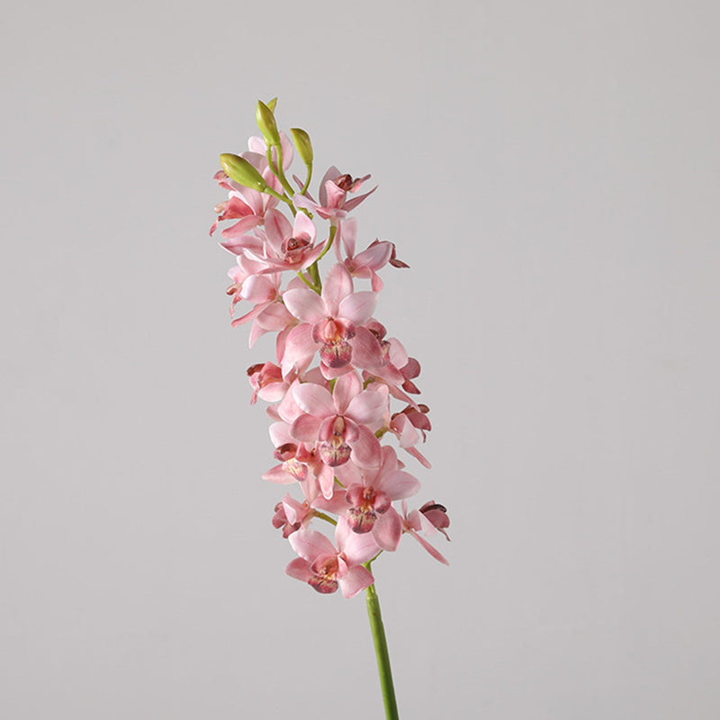 30 Inch Artificial Cymbidium Stems, 6 Pcs Silk Spring Flowers Bulk Pack