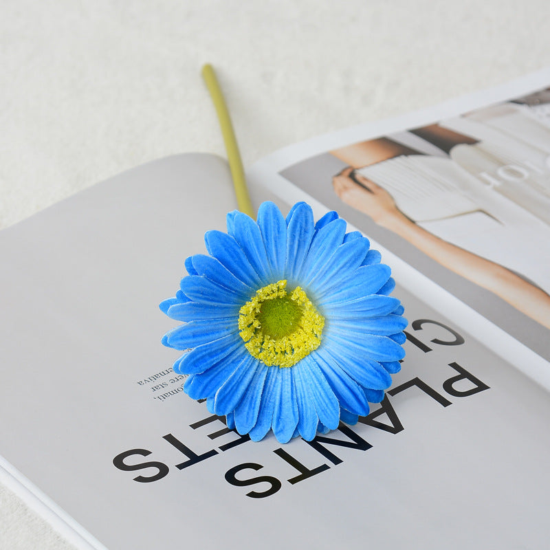 11.8 Inch Artificial Gerbera Daisy Stems, 6 Pcs Real Touch PU Flowers with Bendable Stems for Wedding Bouquets and Home Decor