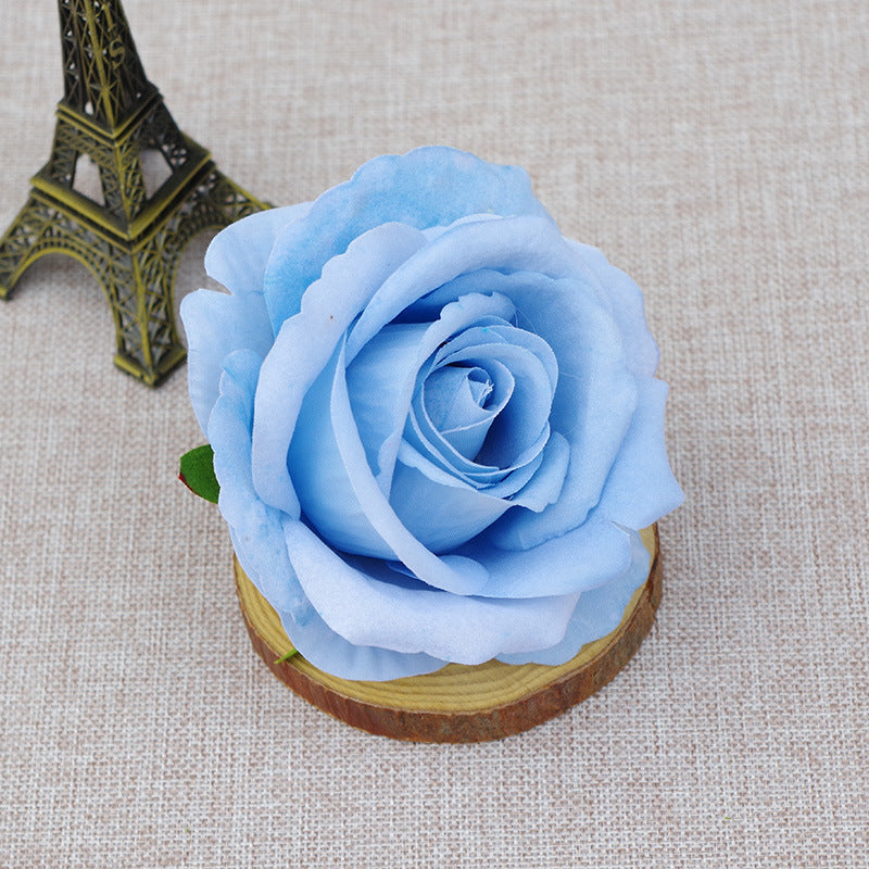 10 Pcs Artificial Bionic Flannel Rose Heads for DIY Wedding Party Baby Shower Decoration