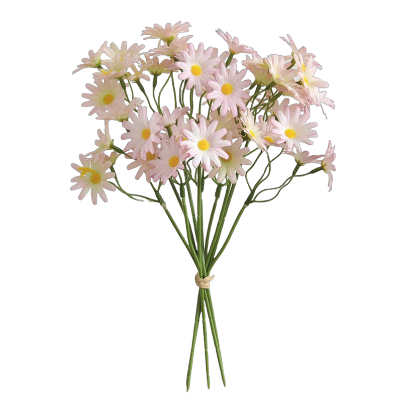 10.6 Inch Artificial Silk Daisy Stems, 10 Pcs Bulk Floral Arrangements for Weddings Crafts DIY