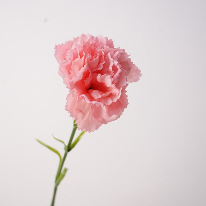 19.6 Inch Real Touch Artificial Carnations - Lifelike Silk Flowers for Wedding and Home Decor