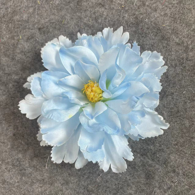 50 Pcs Artificial Hibiscus Flower Heads for Crafts Bulk Faux Silk Floral Supplies