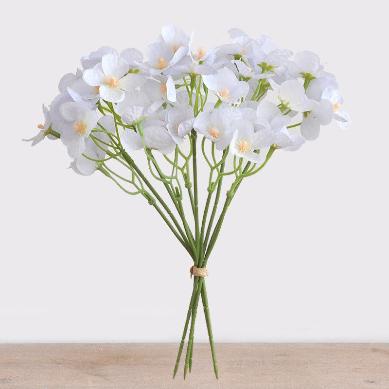 9.5 Inch Artificial Hydrangea Stems Bundle 10 Pcs Bulk for Wedding Crafts