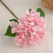 Artificial Hydrangea Stem 24 Inch Blue Silk Flower for Floral Arrangements