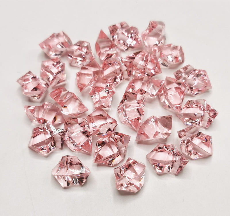 250 Pcs Crystal Vase Filler Ice Cubes Bulk Clear Acrylic Decorative Fillers for Arrangements