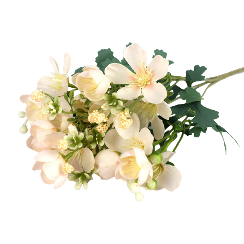 13 Inch Artificial Cherry Blossom Bush, Small Cherry Flowers, Bulk Quantity
