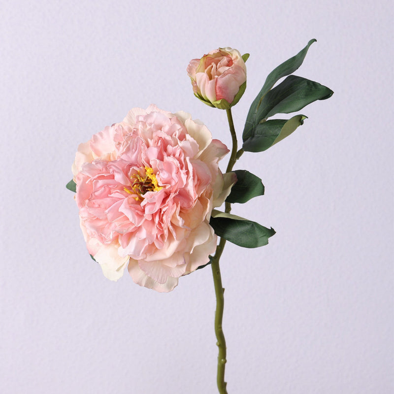 19 Inch Large Peony Spray Stem, 1 Pc, Real Touch Artificial Flower for Arrangement
