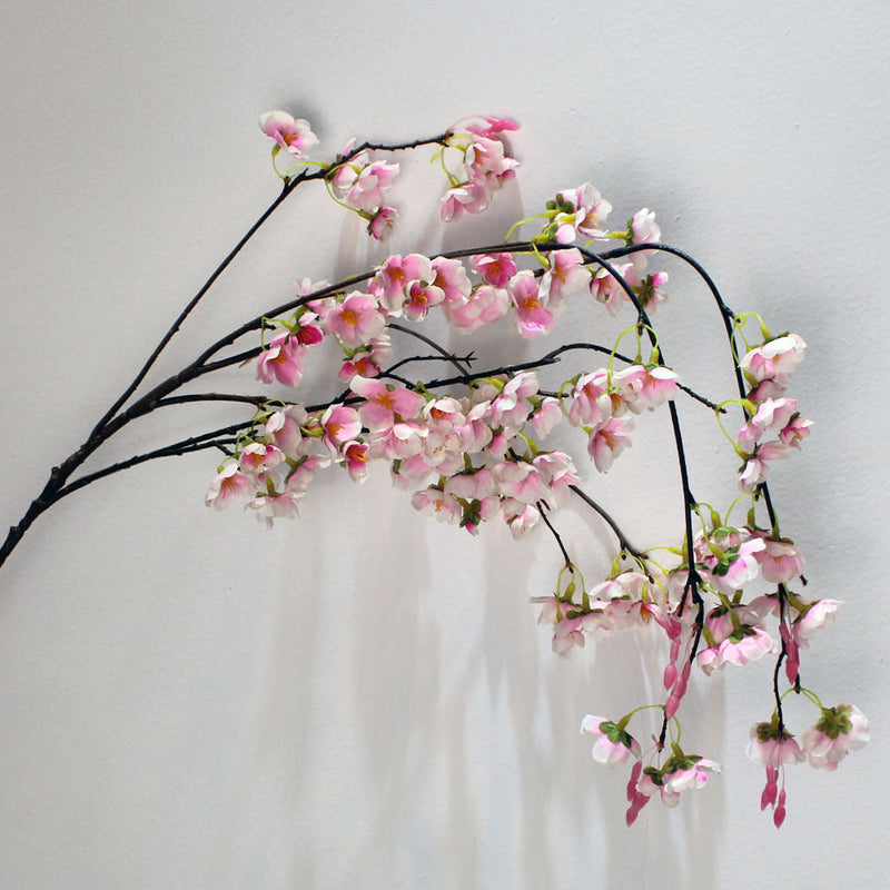 43 Inch Extra Long Weeping Cherry Blossom Branch 1 Pc Artificial Silk Flower Stem