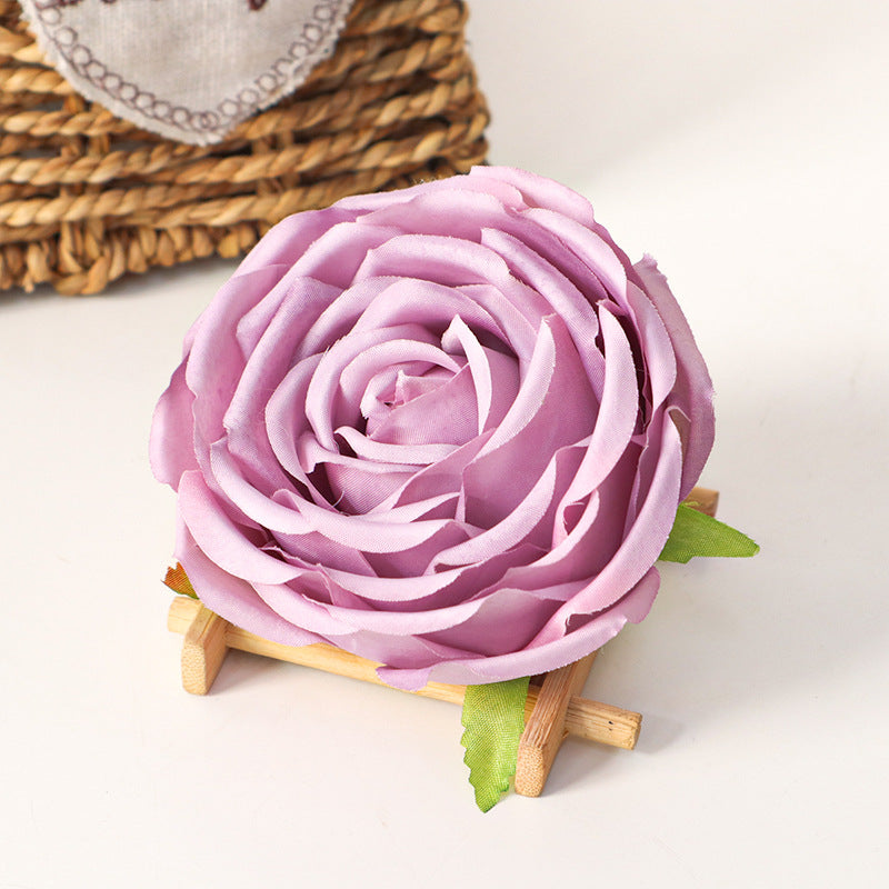 Cabbage Rose Silk Flower Heads 50 Pcs Artificial Flowers for DIY Wedding Bouquets Centerpieces Home Decor