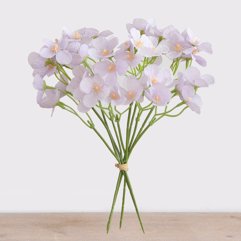 9.5 Inch Artificial Hydrangea Stems Bundle 10 Pcs Bulk for Wedding Crafts