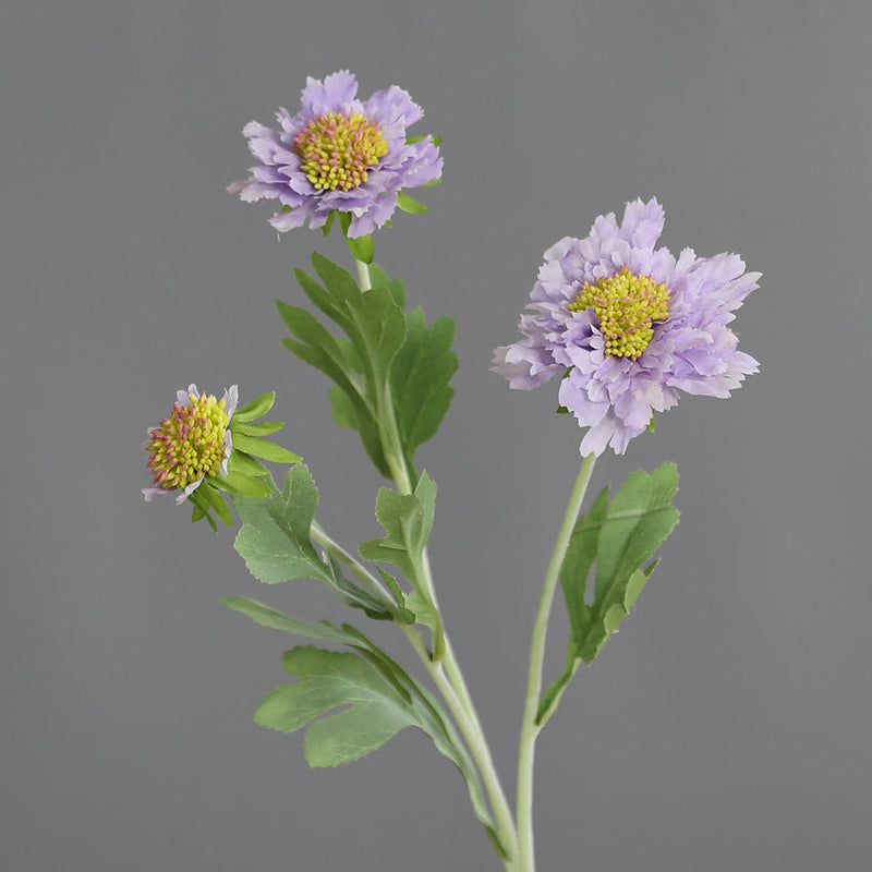 18 Inch Cephalaria Silk Flower Stems 10 Pcs Artificial Bulk for Wedding Home Decor