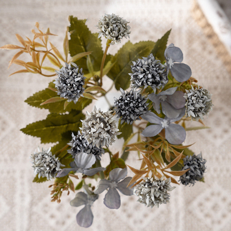 11 Inch Lilac Silk Flower Bush Bouquet, 1 Pc, Autumn Fall Artificial Floral Arrangement