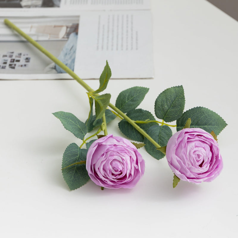 20 Inch Artificial Silk Peony Spray Branch Stems, 10 Pcs Bulk Pack