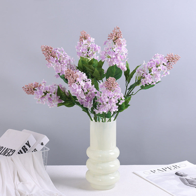 24 Inch Lilac Faux Silk Flower Stems, 10 Pcs Artificial Spring Flowers Bulk