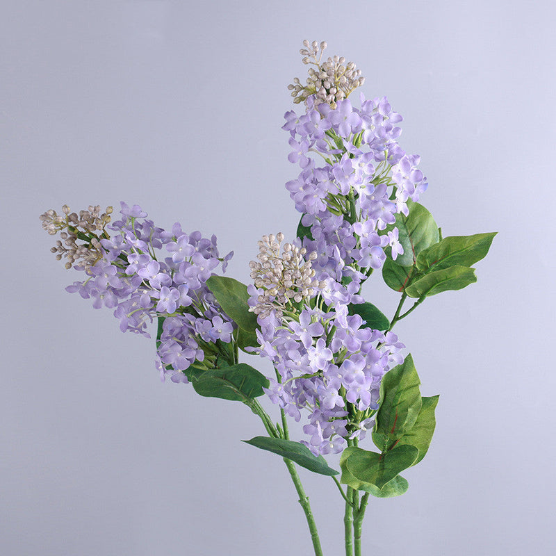 24 Inch Lilac Faux Silk Flower Stems, 10 Pcs Artificial Spring Flowers Bulk