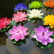 7 Inch Artificial Lily Lotus Floating Pads for Ponds, Bulk Quantity, Outdoor Use