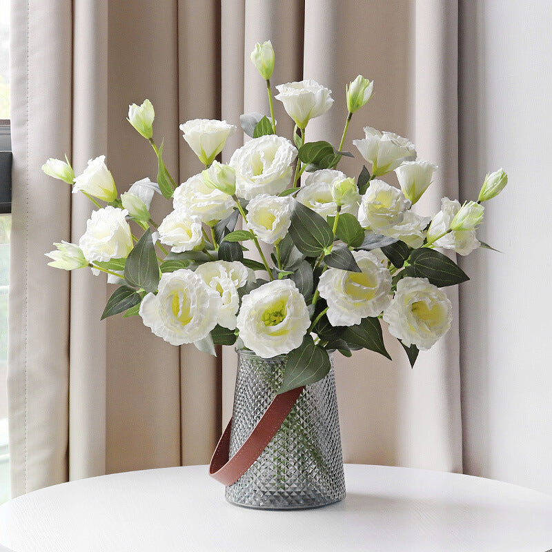 28 Inch Lisianthus Spray Stems 10 Pcs Artificial Silk Flowers Bulk