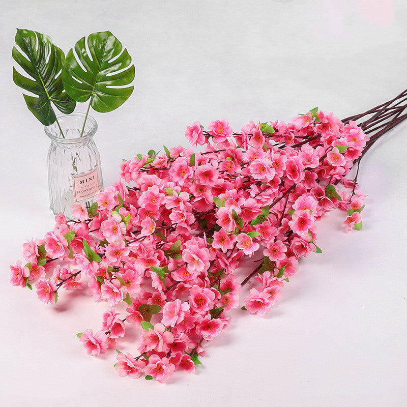 10 Pcs Faux Plum Blossom Branches Stems, Artificial Spring Flowers, 12 Inch