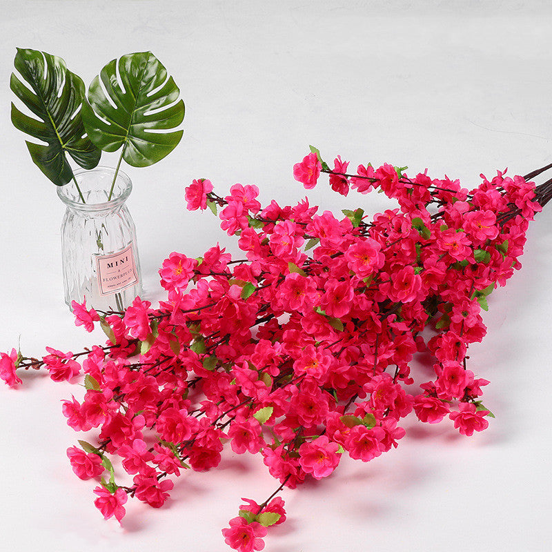 10 Pcs Faux Plum Blossom Branches Stems, Artificial Spring Flowers, 12 Inch