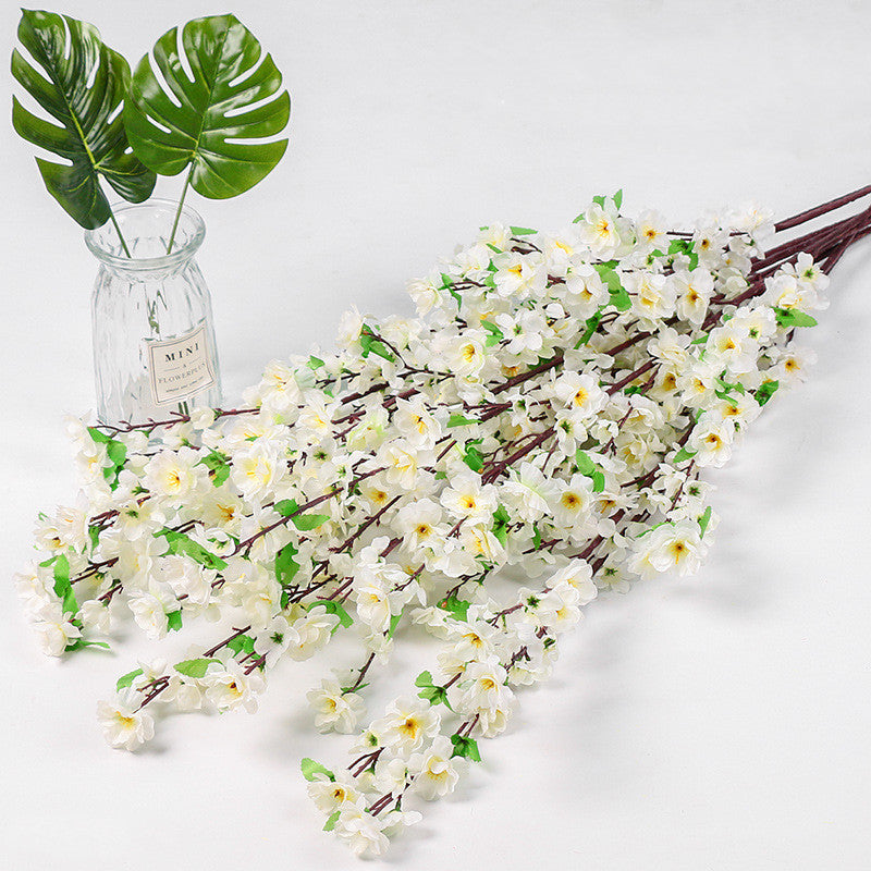 10 Pcs Faux Plum Blossom Branches Stems, Artificial Spring Flowers, 12 Inch