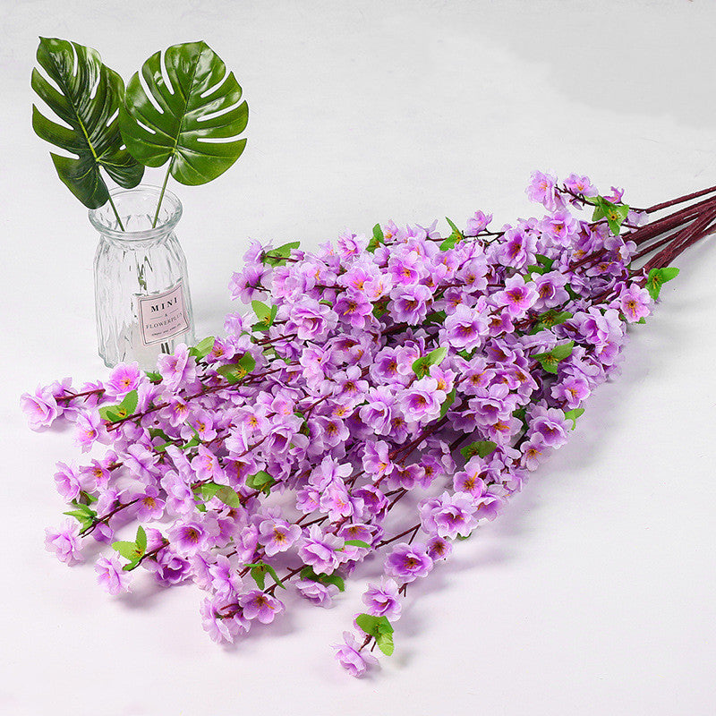 10 Pcs Faux Plum Blossom Branches Stems, Artificial Spring Flowers, 12 Inch