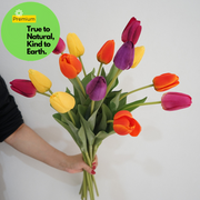 Real Touch Tulip Bud Stem, 12 Inch, Artificial Silk Flower