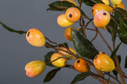 25 Inch Artificial Loquat Stems Spray Branches Twigs Bulk 25 Pcs