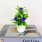 Artificial Lotus Flower Potted Plant 6 Stems Green Silk Bulk for Garden Home Bonsai Decor