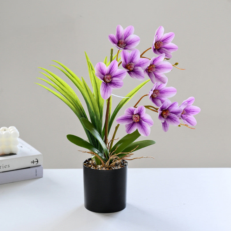 17 Inch Magnolia Bonsai Artificial Potted Plant Bulk Quantity Silk Leaves