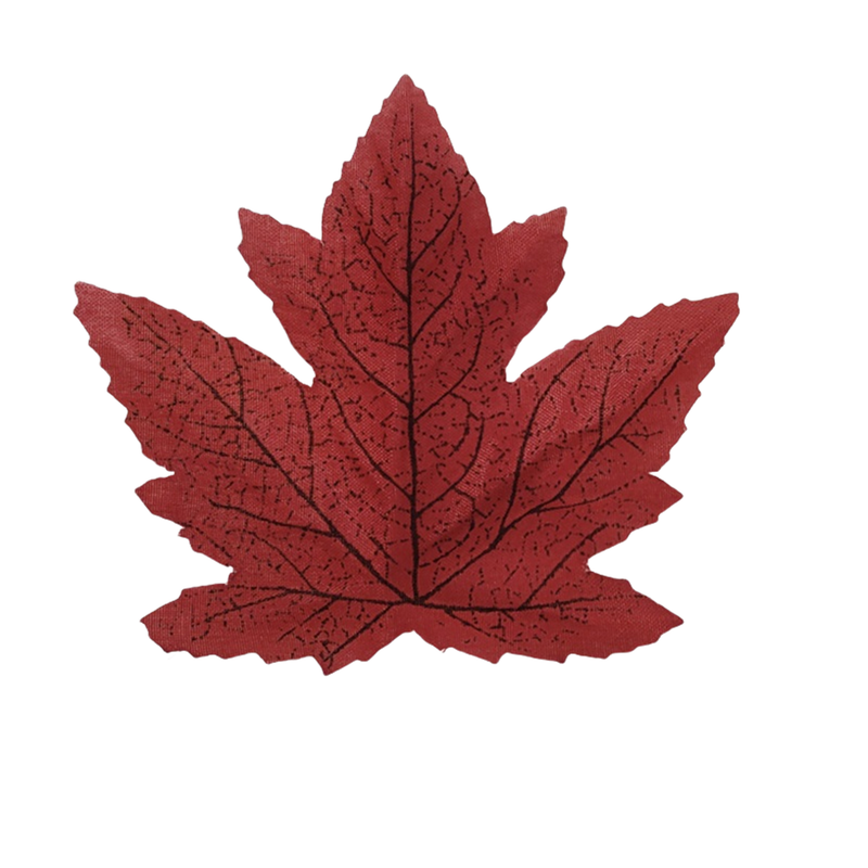 50 Pcs Artificial Maple Leaves Autumn Decorations for Thanksgiving Cake Presentation & Packaging