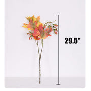 29.5 Inch Artificial Maple Leaf Stems with Samara – 10 Pcs Fall Decor for Home Thanksgiving Party