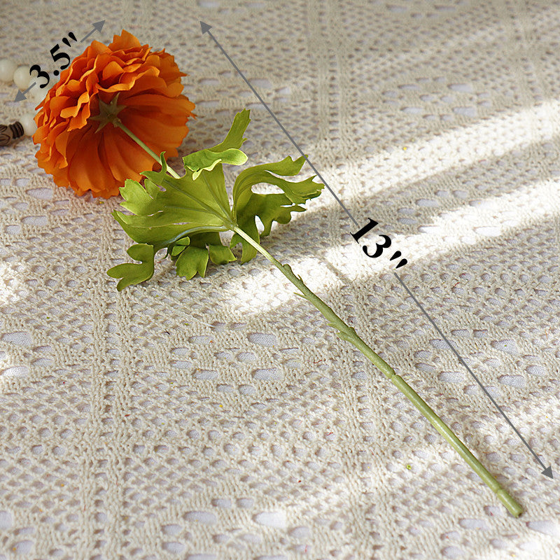 13 Inch Marigold Stems 10 Pcs Silk Artificial Flowers Autumn Decoration