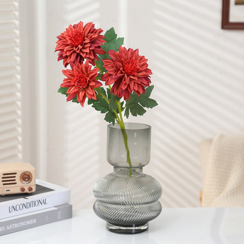 20 Inch Artificial Dahlia Stem Spray, Silk Flowers, Bulk Wholesale, 1 Stem