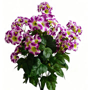 19 Inch UV-Resistant Artificial Silk Petunias, Realistic Outdoor Decor, Bulk Quantity