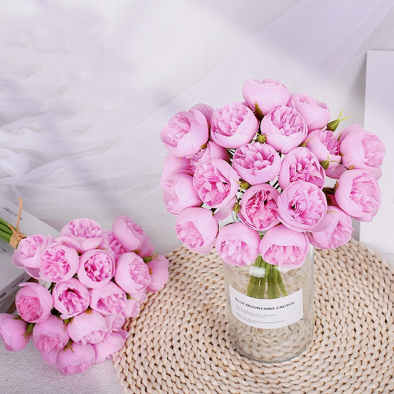 11 Inch Artificial Peony Stems 10 Pcs Bulk Peony Buds Bouquets for Wedding Crafts Floral Arrangement