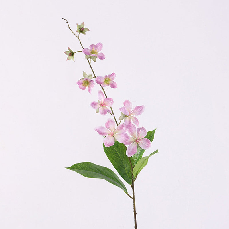 31.5 Inch Artificial Clerodendrum Stem 1 Pc Extra Blossom Real Touch Spring Flower