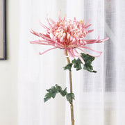 28.3 Inch Real Touch Spider Mum Artificial Flower for Wedding and Home Decor