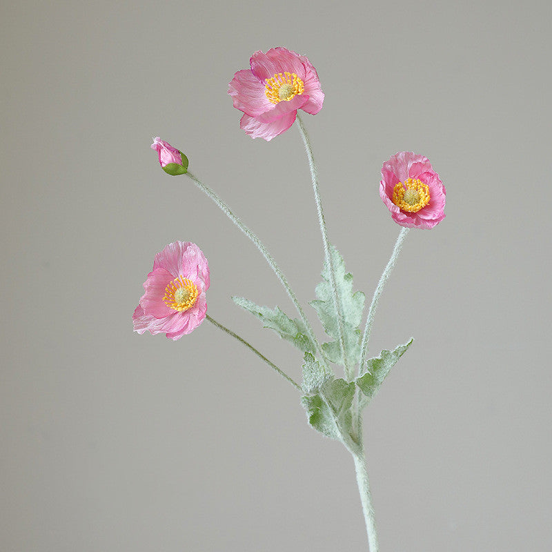 21.6 Inch Artificial Poppy Spray Stems 2025 Upgrade Bulk Floral Arrangement Stems