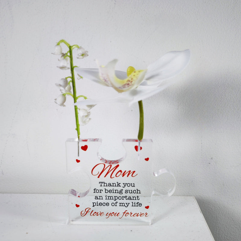 Artificial Floral Sympathy Gifts 12 Pcs Acrylic Heart Memorial Remembrance Bereavement Tokens for Loss of Loved One