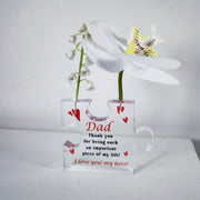 Artificial Floral Sympathy Gifts 12 Pcs Acrylic Heart Memorial Remembrance Bereavement Tokens for Loss of Loved One