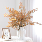 2 Pcs 35 Inch Extra Long Faux Mimosa Artificial Flower Stems Bulk