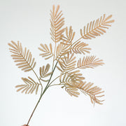 2 Pcs 35 Inch Extra Long Faux Mimosa Artificial Flower Stems Bulk