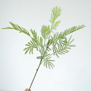 2 Pcs 35 Inch Extra Long Faux Mimosa Artificial Flower Stems Bulk