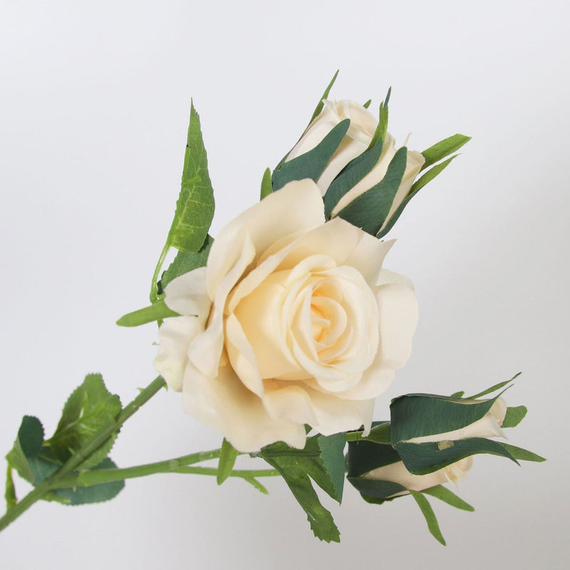 17 Inch Mini Rose Spray Stems 10 Pcs Artificial Silk Flowers Bulk Branches