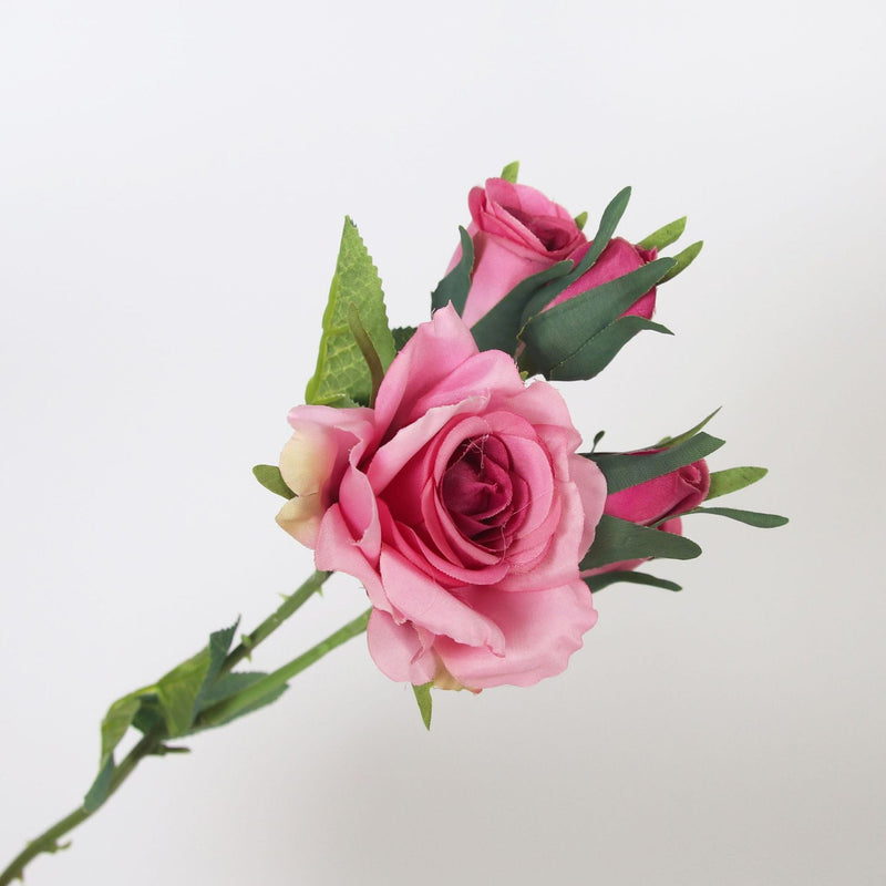 17 Inch Mini Rose Spray Stems 10 Pcs Artificial Silk Flowers Bulk Branches